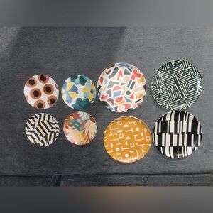 Room Essentials Serving Decorative Plates x8